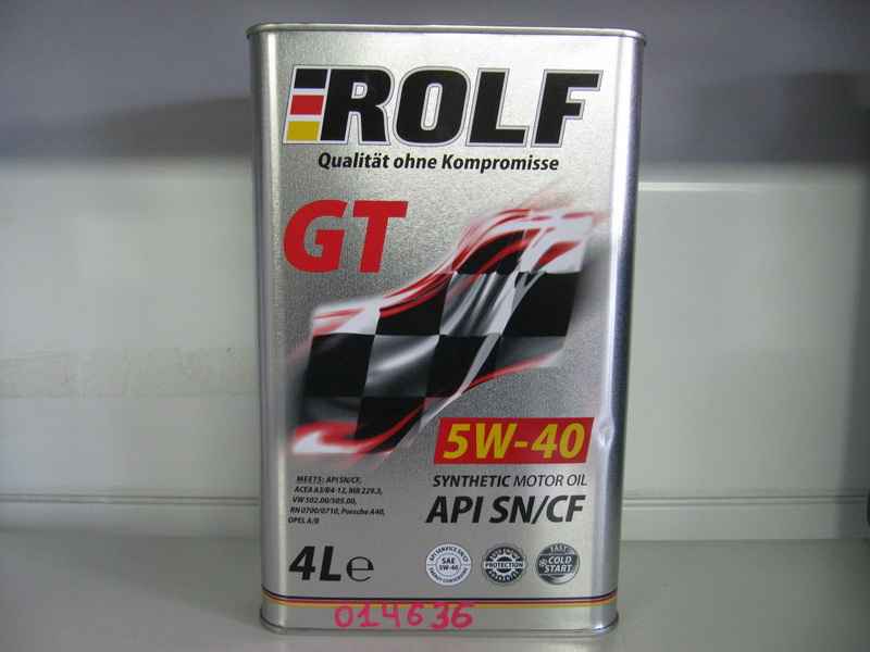 Моторное масло Rolf GT 5W-40