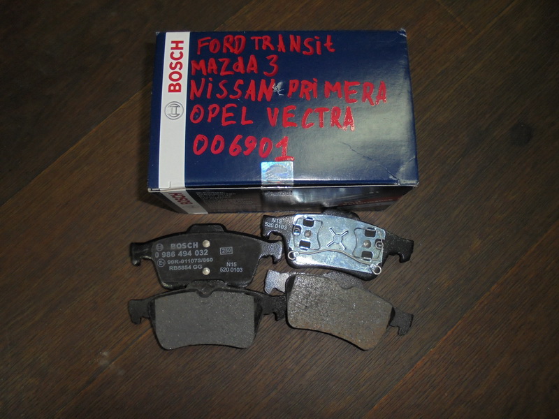 Тормозные колодки задние Ford Mazda Nissan Opel Renault